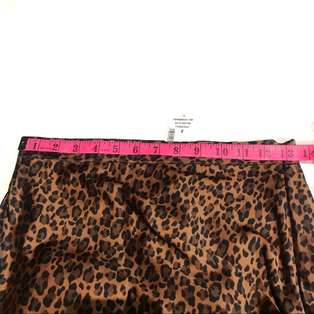 SIZE 0,2,4 LEOPARD SLIP MIDI SKIRT - Picture 13 of 16